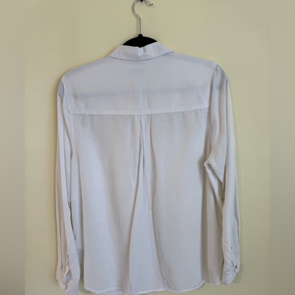 Lucky Brand Classic White Blouse *GOOD USED CONDITION* - Picture 6 of 8
